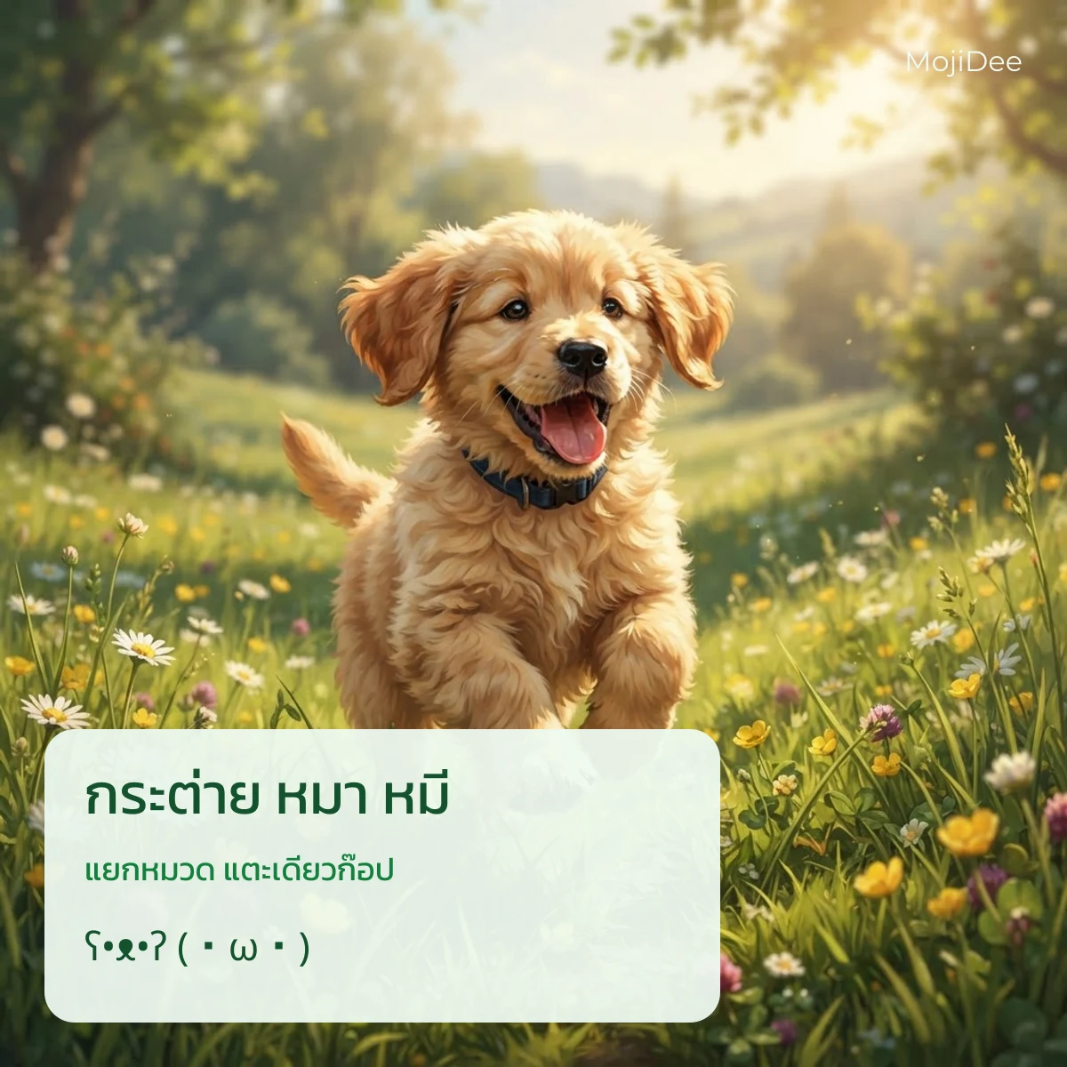 kaomoji สัตว์ กระต่าย หมา หมี ก๊อปวางได้ จาก MojiDee